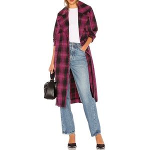 Plaid Trench by Grlfrnd